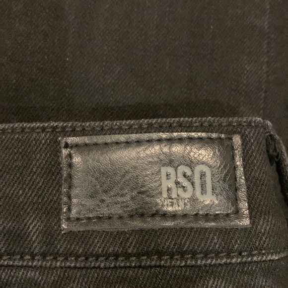 RSQ Skinny Taper Distressed Black Jeans - Picture 10 of 13